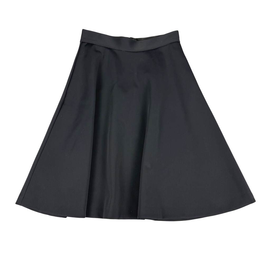 Banana Republic Black A-Line Midi Skirt Petite 6P Workwear Classic Professional